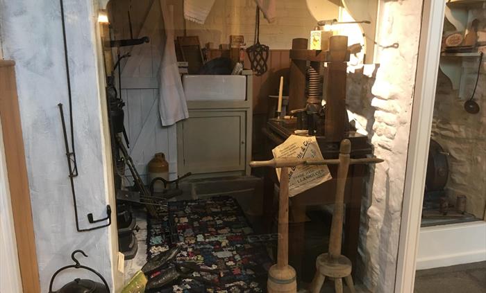 Recreation of a Victorian kitchen and laundry